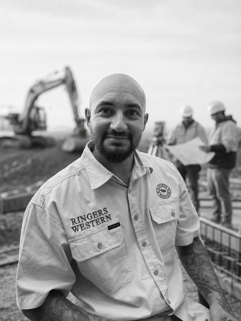 Blake Sciberras, founder and operator of Prime Excavation & Co, on a Western Sydney site
